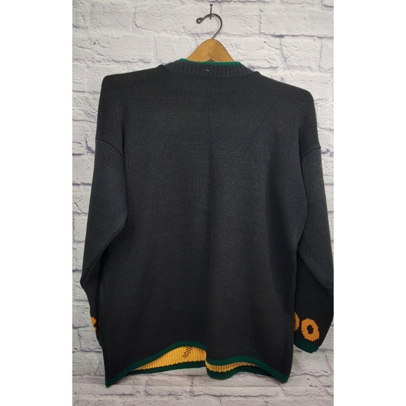 Vintage Snoopy sz Large Halloween Sweater Woodstock BOO‎ Haunted House USA NEW - Picture 6 of 9